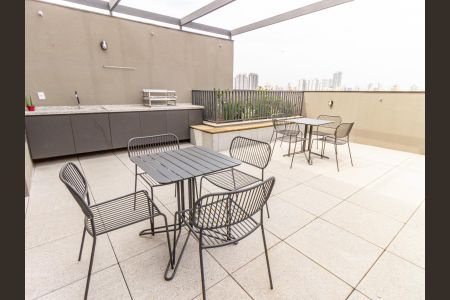 Apartamento à venda com 29m², 1 quarto e sem vaga Apartamento à venda com 29m², 1 quarto e sem vagaÁrea comum - Churrasqueira