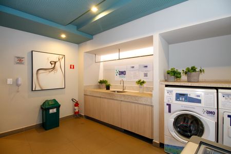 Studio à venda com 25m², 1 quarto e sem vaga Studio à venda com 25m², 1 quarto e sem vagaÁrea Comum - Lavanderia e Mini Mercado