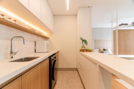 Apartamento para alugar com 43m², 1 quarto e sem vaga Apartamento para alugar com 43m², 1 quarto e sem vagaCozinha e Área de Serviço