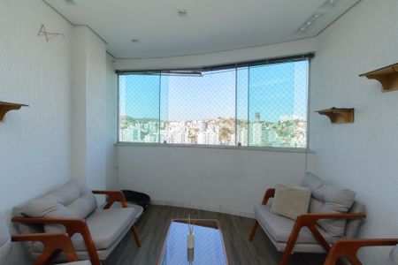 Varanda da Sala de apartamento à venda com 3 quartos, 98m² em Buritis, Belo Horizonte