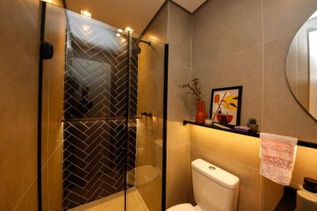 Apartamento à venda com 64m², 2 quartos e 1 vaga Apartamento à venda com 64m², 2 quartos e 1 vagaBanheiro Social