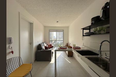 Sala/Cozinha de apartamento para alugar com 1 quarto, 29m² em Parque Industrial Tomas Edson, São Paulo