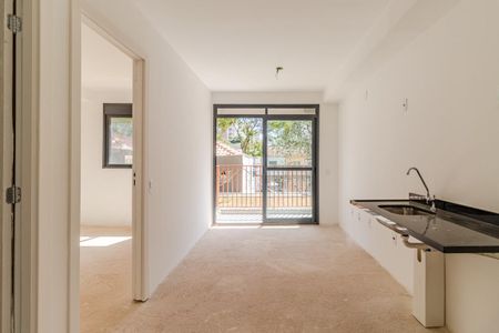 Sala/Cozinha de apartamento para alugar com 1 quarto, 28m² em Pinheiros, São Paulo
