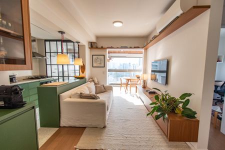 Sala de apartamento para alugar com 2 quartos, 70m² em Chácara Klabin, São Paulo