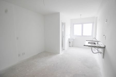 Sala/Cozinha de apartamento à venda com 1 quarto, 28m² em Jardim São Paulo, São Paulo