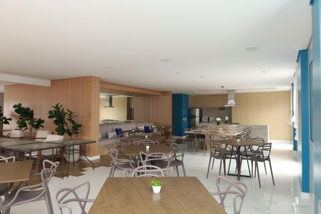 Apartamento à venda com 46m², 2 quartos e 1 vagaÁrea comum - Salão de festas