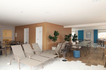 Apartamento à venda com 46m², 2 quartos e 1 vagaÁrea comum - Salão de festas