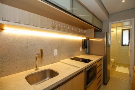 Studio à venda com 27m², 1 quarto e sem vagaCozinha