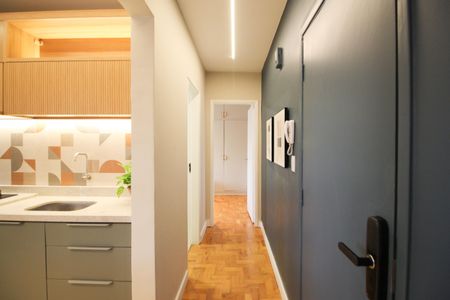Corredor de apartamento para alugar com 1 quarto, 50m² em Itaim Bibi, São Paulo