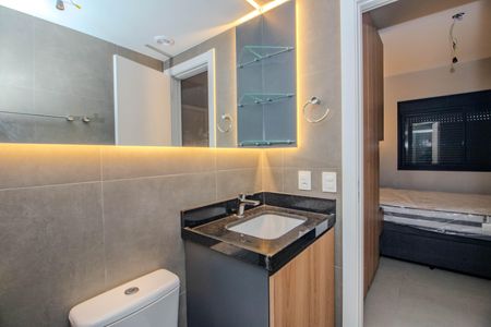 Studio para alugar com 38m², 1 quarto e sem vaga Studio para alugar com 38m², 1 quarto e sem vagaBanheiro