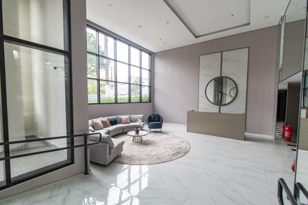 Studio para alugar com 28m², 1 quarto e sem vaga Studio para alugar com 28m², 1 quarto e sem vagaHall de entrada