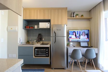 Sala/Cozinha de kitnet/studio para alugar com 1 quarto, 24m² em Vila Olímpia, São Paulo