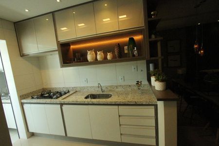 Cozinha de apartamento para alugar com 2 quartos, 57m² em Santa Mônica, Uberlândia