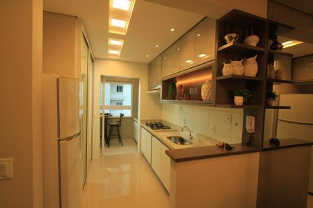 Cozinha de apartamento para alugar com 2 quartos, 57m² em Santa Mônica, Uberlândia