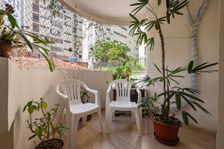Sala - Varanda de apartamento para alugar com 1 quarto, 55m² em Jardim Paulista, São Paulo