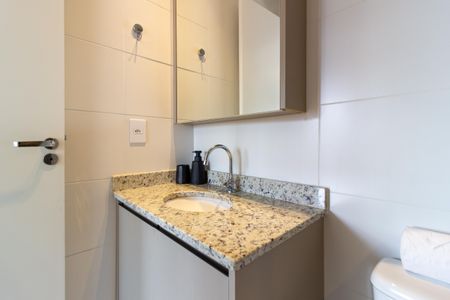 Studio para alugar com 24m², 1 quarto e sem vaga Studio para alugar com 24m², 1 quarto e sem vagaBanheiro da Suíte