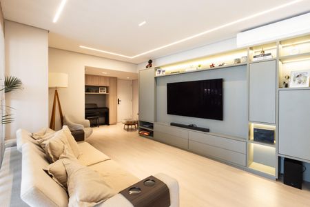 Sala de apartamento à venda com 3 quartos, 136m² em Vila Anastácio, São Paulo