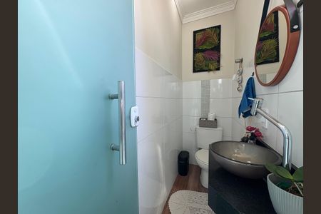 Lavabo de apartamento à venda com 2 quartos, 65m² em Vila Scarpelli, Santo André