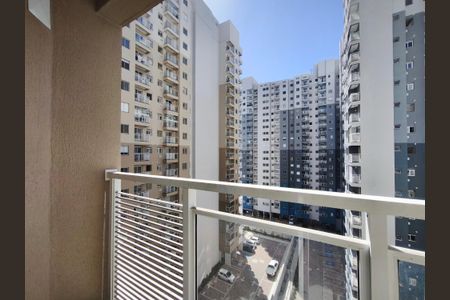 Varanda da Sala de apartamento à venda com 1 quarto, 34m² em Santo Cristo, Rio de Janeiro