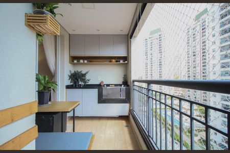 Varanda da Sala de apartamento à venda com 2 quartos, 70m² em Jardim Parque Morumbi, São Paulo