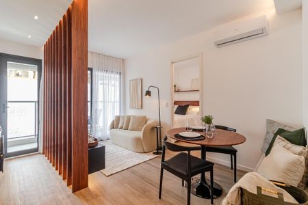 Sala de apartamento para alugar com 1 quarto, 41m² em Jardins, São Paulo