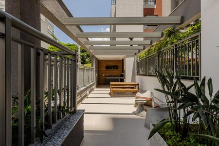 Apartamento à venda com 29m², 1 quarto e sem vaga Apartamento à venda com 29m², 1 quarto e sem vagaÁrea comum - Churrasqueira