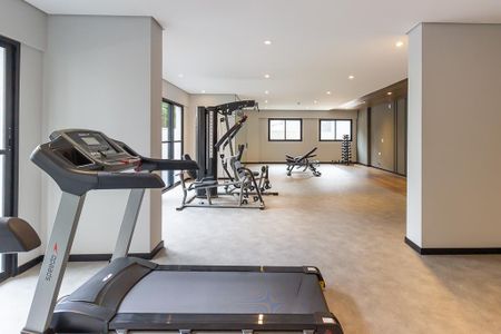 Studio para alugar com 28m², 1 quarto e sem vaga Studio para alugar com 28m², 1 quarto e sem vagaÁrea comum - Academia