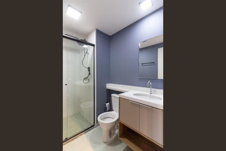 Studio para alugar com 28m², 1 quarto e sem vaga Studio para alugar com 28m², 1 quarto e sem vagaBanheiro