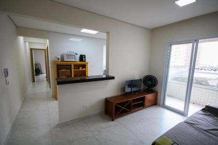 Sala de apartamento para alugar com 2 quartos, 70m² em Vila Caiçara, Praia Grande