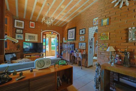 Sala de casa de condomínio para alugar com 3 quartos, 230m² em Estância Estoril I, Nova Lima
