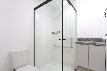 Banheiro de apartamento para alugar com 1 quarto, 25m² em Barra Funda, São Paulo