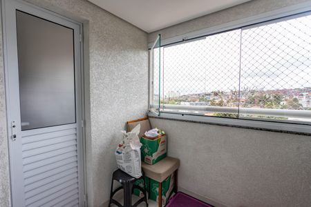 Varanda da sala  de apartamento à venda com 3 quartos, 67m² em Centro, Diadema