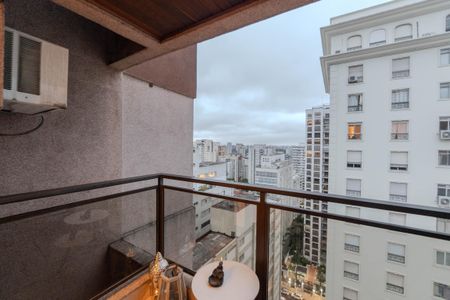Sacada da Sala de apartamento para alugar com 1 quarto, 45m² em Jardim Paulista, São Paulo