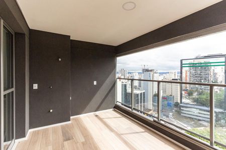 Varanda da Sala de apartamento para alugar com 1 quarto, 50m² em Higienópolis, São Paulo