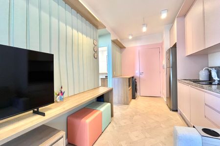Sala de apartamento à venda com 1 quarto, 34m² em Vila Clementino, São Paulo