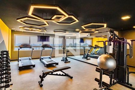 Apartamento à venda com 34m², 1 quarto e sem vaga Apartamento à venda com 34m², 1 quarto e sem vagaÁrea comum - Academia