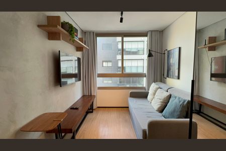 Sala de apartamento à venda com 1 quarto, 32m² em Pinheiros, São Paulo