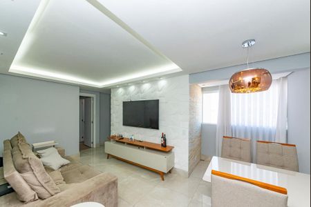 Sala de apartamento à venda com 2 quartos, 69m² em Santa Helena, Belo Horizonte