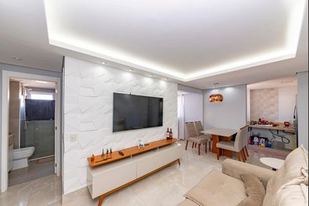 Sala de apartamento à venda com 2 quartos, 69m² em Santa Helena, Belo Horizonte