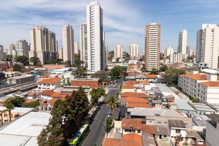 Vista da Sacada da Sala de apartamento à venda com 1 quarto, 28m² em Vila Romana, São Paulo