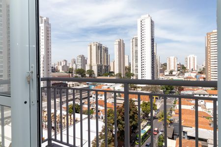 Sacada da Sala de apartamento à venda com 1 quarto, 28m² em Vila Romana, São Paulo