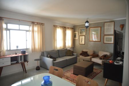 Sala de apartamento à venda com 3 quartos, 124m² em Vila Bastos, Santo André
