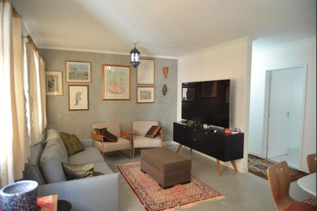 Sala de apartamento à venda com 3 quartos, 124m² em Vila Bastos, Santo André