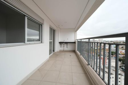 Varanda da Sala/Cozinha de apartamento à venda com 2 quartos, 63m² em Vila Guilhermina, São Paulo