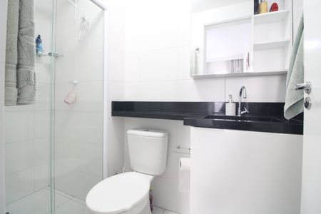 Banheiro da Suíte de apartamento à venda com 1 quarto, 28m² em Jardim Prudência, São Paulo