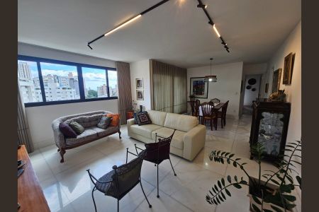 Sala de apartamento à venda com 4 quartos, 135m² em Sion, Belo Horizonte