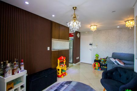 Sala de apartamento à venda com 2 quartos, 72m² em Vila Valparaíso, Santo André