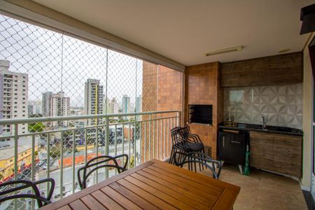 Varanda gourmet de apartamento à venda com 2 quartos, 72m² em Vila Valparaíso, Santo André