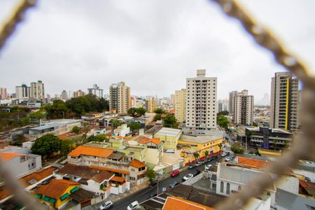 Vista da varanda gourmet de apartamento à venda com 2 quartos, 72m² em Vila Valparaíso, Santo André