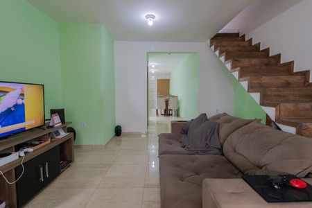 Sala de casa para alugar com 3 quartos, 138m² em Vila Falchi, Mauá